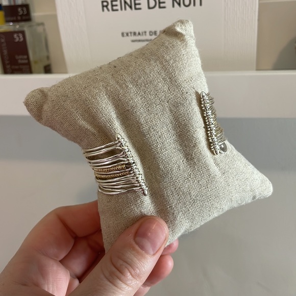 Stella Dot Silver and Gold Bracelet Cuff NWOT - Picture 2 of 2